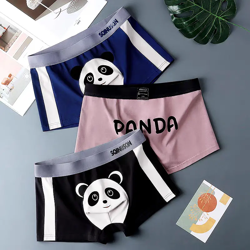 3 Pcs Celana dalam Import  model Boxer Bahan katun Spandex soft Premium Sempak Pria semi bokser Sempak sultan 0