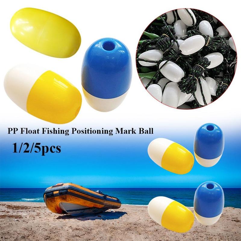 1/2/5pcs Random Color Anchor Rope Parts Accessories Mark Ball Fishing Positioning Ball Floating Markers PP Float Balls 1