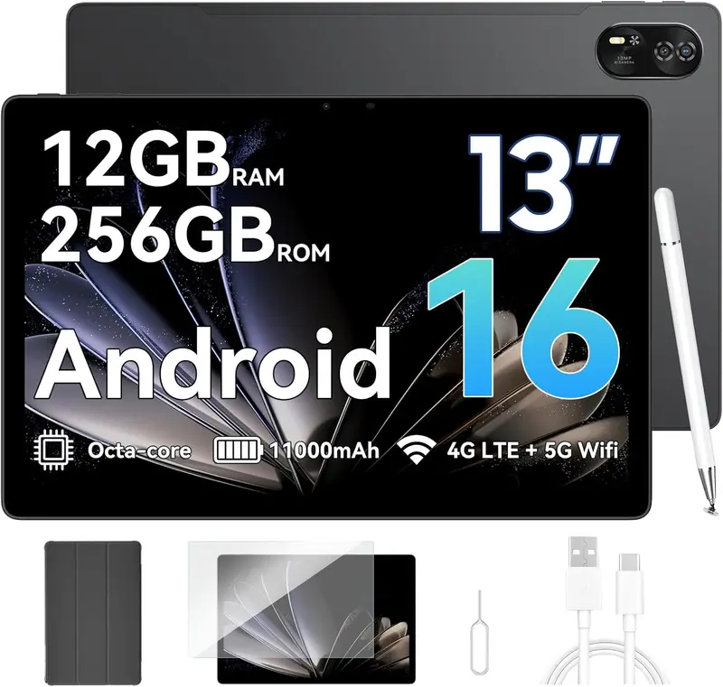 6.56インチSIMフリー スマホ Android 16、16GB+128GB（最大2TB拡張