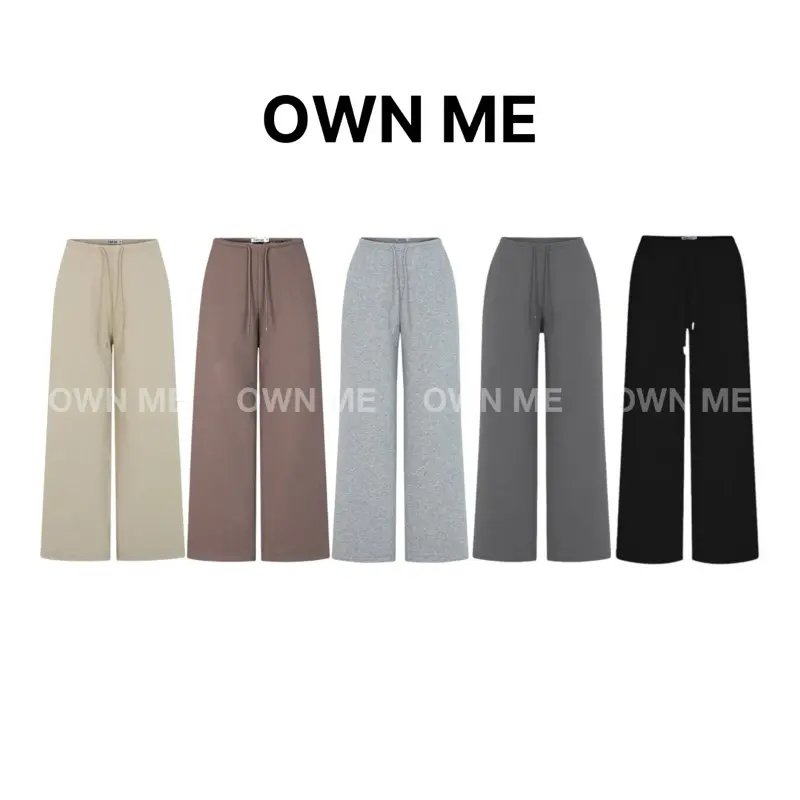 [MẶC HÈ] Quần Dài Nỉ Chân Cua Cạp Thun Nhỏ Ống Suông - OWN ME - 1