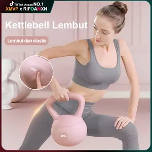 PROMO Kettlebell Lembut RIFOAMXN 4-8kg | Set Dumbbell Latihan Wanita | Anti-Muncul Otot & Ideal untuk Diet | Peralatan Gym Rumahan Bisa COD