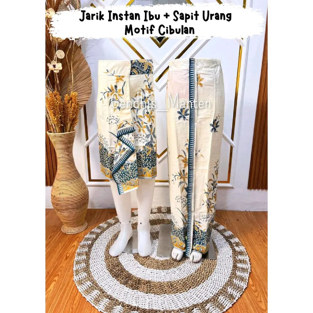 Gendhis • Jarik Wiru Instan Ibu + Sapit Urang | Jarik Cibulan, Motif Lengkap