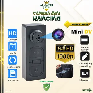 S918CAM Mini Body Kamera S918 HD 720P Kamera Kancing Sistem Keamanan Portable untuk Rekam Video ALFATIHJAYA
