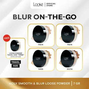 [BUY 1 GET 2] Looke Holy Smooth & Blur Loose Powder - 7gr (Travel Size) Bedak Wajah Kering (Produk NFS Wajib Klaim)