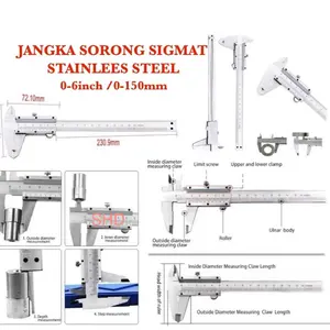 Sigmat 6 Inch manual jangka Sorong Caliper 0 - 150 mm