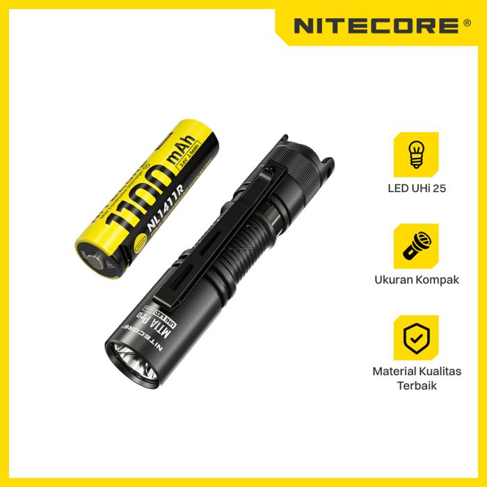 Gambar NITECORE Senter LED Mini Flashlight NiteLab UHi 25 IP68 800lm - MT1A PRO dari Nitecore Indonesia Kota Administrasi Jakarta Barat Tokopedia