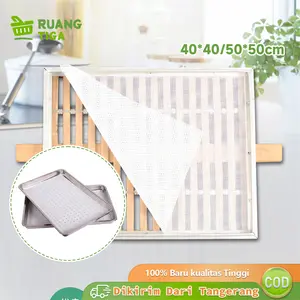 50cm Alas Kukusan Tatakan Kukusan Bahan Silikon Anti Lengket Bakpao Pao Dimsum Siomay Tahan Panas 200°C