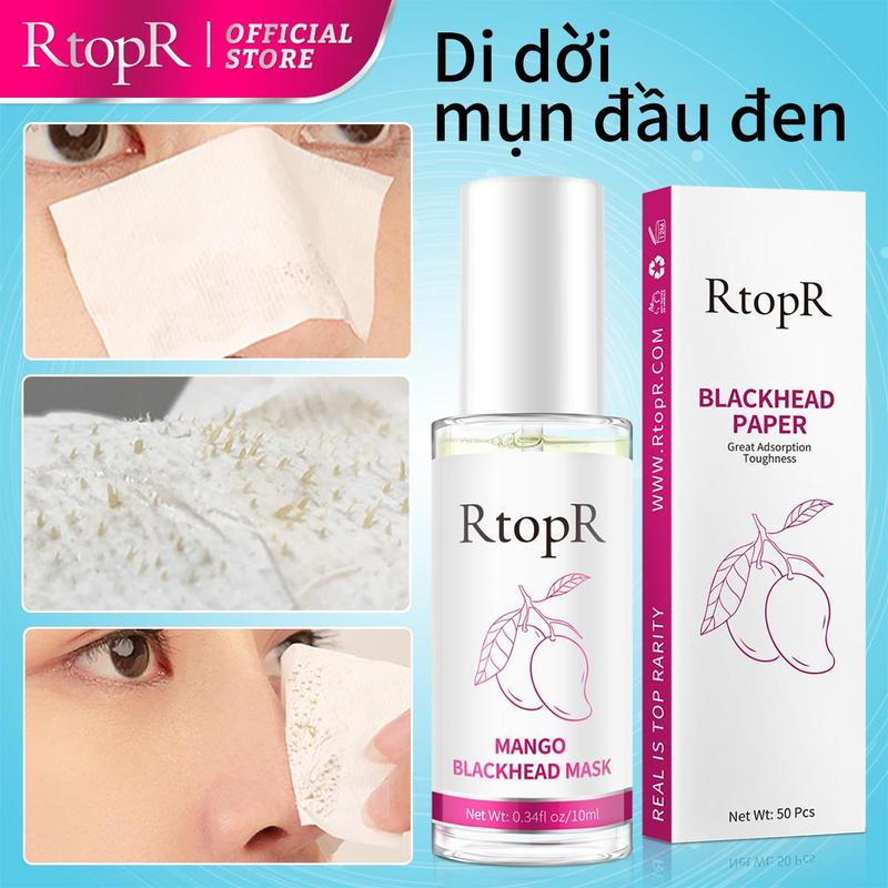 【RtopR  MANGO MẶT NẠ ĐẦU ĐEN da sạch Loại bỏ mụn đầu đen và mụn trứng cá khỏi mũi và mặt, làm sạch dầu lỗ chân lông và bụi bẩn trên mặt, 10ml