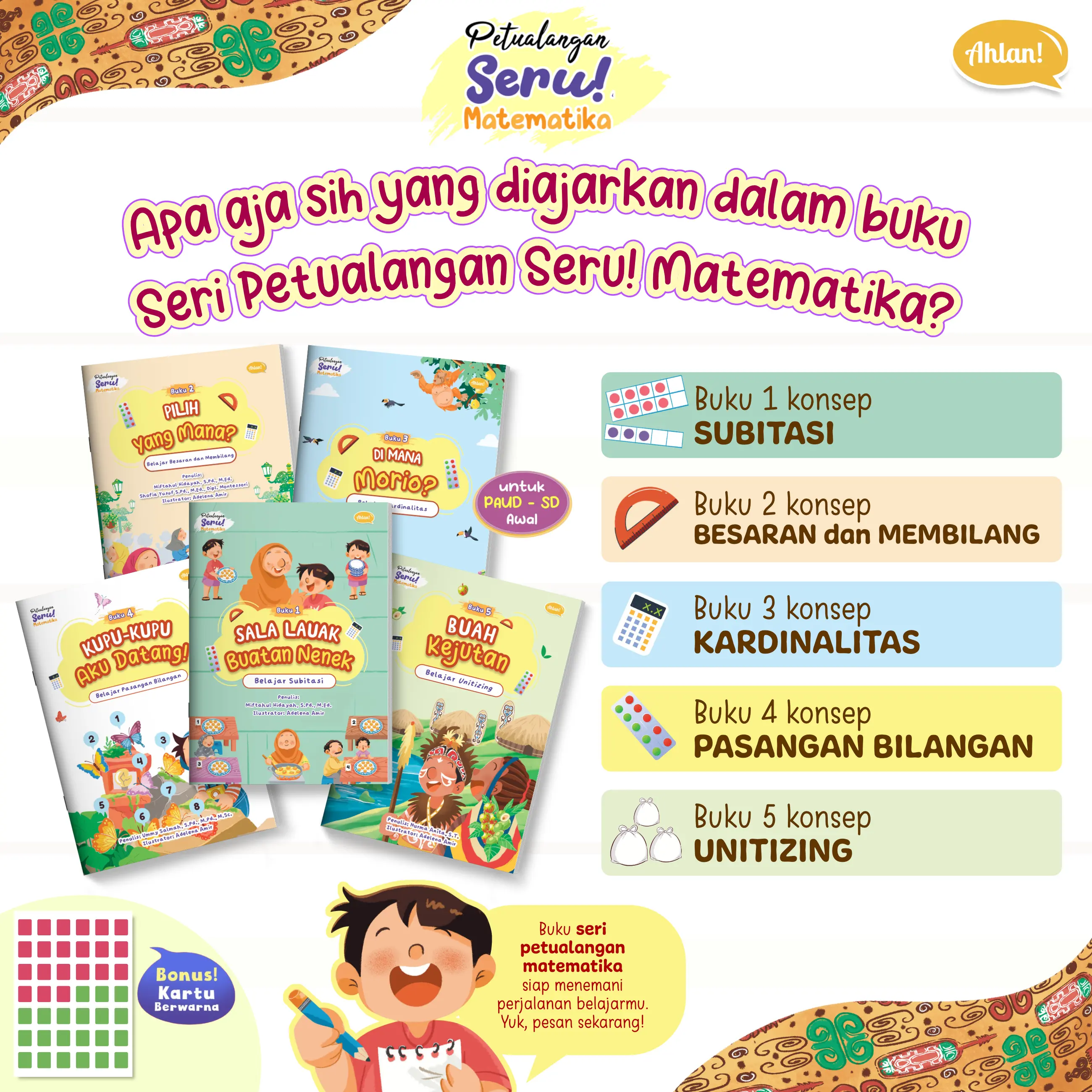 Seri Petualangan Seru! Matematika (Isi 5 Buku) - Soft Cover