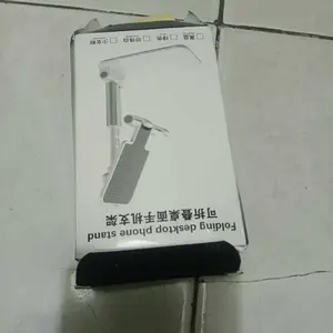 DUDUKAN HP HANDPHONE TABLET FOLDING DESKTOP PHONE STAND Smartphone HOLDER STAND HP DI MEJA TATAKAN PONSEL AH009 - XOBOX