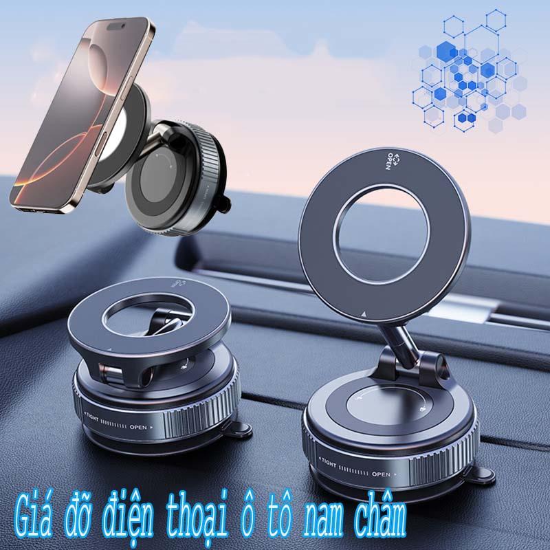 Giá đỡ điện thoại di động hút từ tính 360° Xoay cho gia đình và ô tô