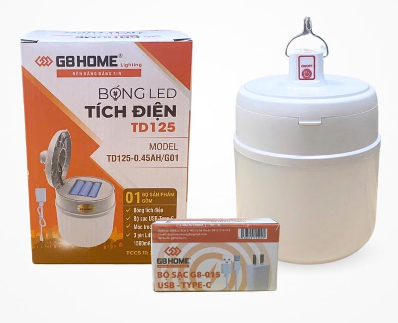  Bóng đèn tích điện G8 HOME TD 125 siêu sáng 