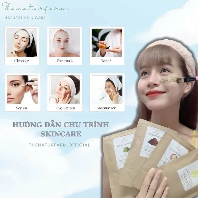 Bột đậu đỏ nguyên chất Thenaturfarm [ 500GR ] hỗ trợ dưỡng sáng, mờ thâm, tẩy da chết. 3
