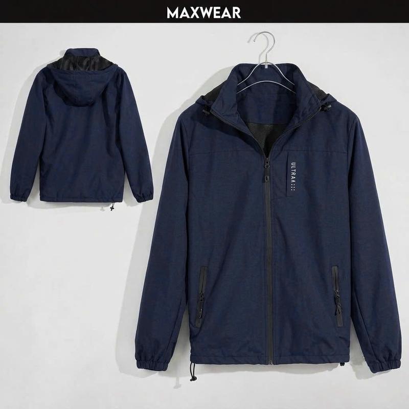 Áo Khoác Gió Nam Nữ Maxwear Có Mũ Chống Nước Chống Nắng 2 Lớp Cao Cấp Form Rộng Unisex