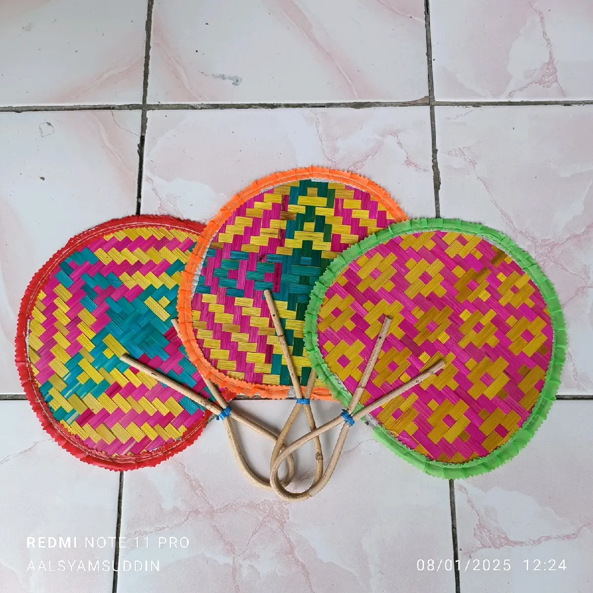 Kipas Anyaman Bambu - Ukuran Sedang