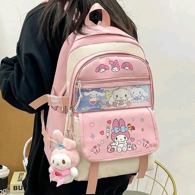 tas anak sekolah perempuan Sd kuromi karakter kartun lucu terbaru Fashion 1