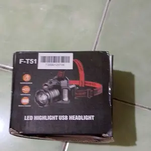 【Garansi 10 tahun】Lampu Kepala LED Tahan Air senter kepala F-T55 Induksi Sensor Gerak Zoom Rotating Super Terang 9500 Lumen USB Charging Senter Sorot Dengan 6 Mode Cahaya Dengan Sensor Tangan Senter Kepala Super Terang Lampu Emergency
