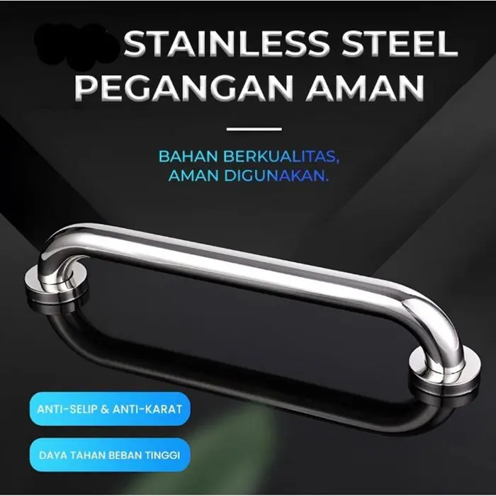 Pegangan Kamar Mandi Gagang Tangan Toilet Stainless Steel