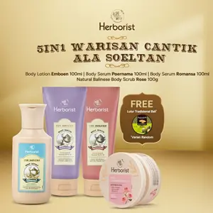 [CREATOR PACKAGE] 5IN1 Warisan Cantik Ala Soeltan | Teh Soeltan Body Lotion & Serum + AHA-BHA-PHA Lulur Exfoliasi + Free Natural Balinese Lulur
