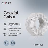 Gambar PROVIEW POWER CABLE RG59 & RG6 100M & 305M High Quality Tembaga Padat Anti Ngadat - RG59, 100m dari Proview Indonesia Kota Administrasi Jakarta Barat 1 Tokopedia