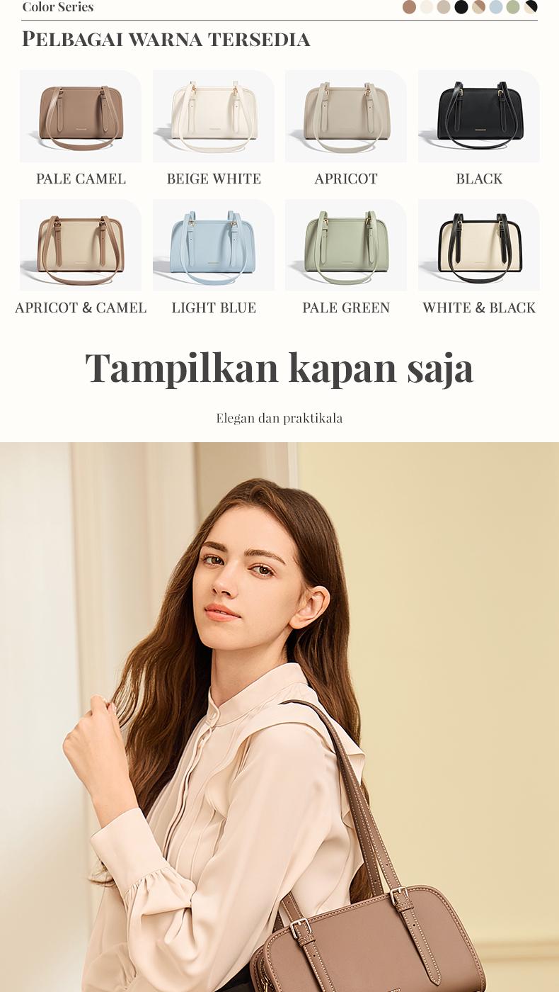 Product Introduction of MOSSDOOM Tas Wanita Renee Bag Tas Bahu Sederhana Tas Tangan Fashion 19