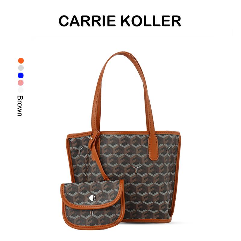 【CARRIEKOLLER】Tas Wanita Tote Bags Large Capacity Fashion Printed Shoulder Bags