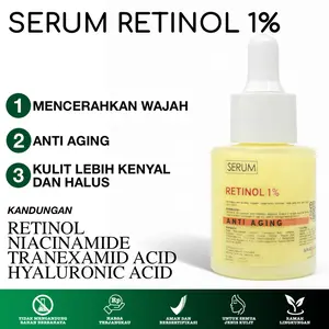 SERUM RETINOL 1% 20 ML Ultra Retinol 1% Dengan Retinol Niacinamide & Tranexamic Acid Hyaluronic Licorice Essence Anti Aging