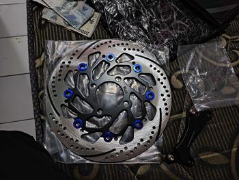 Product Review of Piringan Cakram Depan 260MM Piringan Disc Cakram Beat Vario Genio Spacy Scoopy Plus Breket PNP Disc Brake Piringan Cakram 260MM from I**t 1