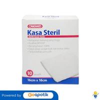 Gambar ONEMED KASA STERIL 16 X 16 CM BOX 10 PCS dari Apotek Zoya by GoApotik Kota Tangerang 1 Tokopedia