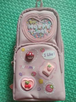 Product Review of PENCIL CASE HIASAN GLITTER KARAKTER 3D MODEL TAS LUCU KOREA KAPASITAS BESAR Stationery from J**y F**6 0