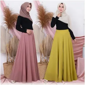 CELANA KULOT PAYUNG PANJANG WANITA MUSLIMAH PALAZZO CERUTY BABYDOLL FULL FURING PAKAIAN VIRAL 2024 Bawahan