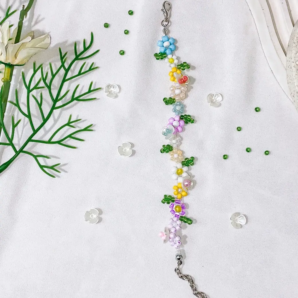 ￼Gelang Mutiara Rainbow Lucu / Gelang Beads Murah / Gelang Korea Simpel Viral part 2