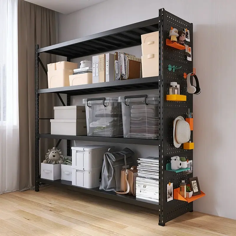 LSH Thicken Angle Steel StorageStar ShopShelves Metal rack 3/4/5 Layers organizer racksteel rack storage rack Adjustable Set