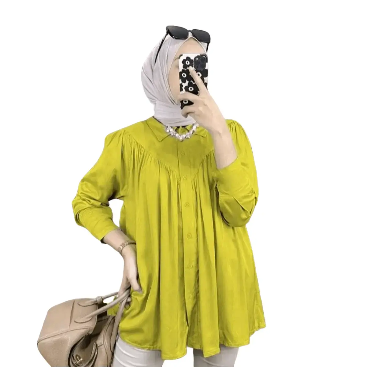 Seira id || Duma Top Blouse Baju Kemeja Wanita Terbaru || Kemeja Oversize || Atasan Wanita Kekinian || Kemeja Polos Casual Panjang Katun Rayon Dewasa
