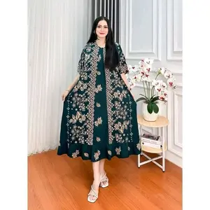 daster jumbo terbaru nyaman dan cantik Wanita Busui Dress Rayon