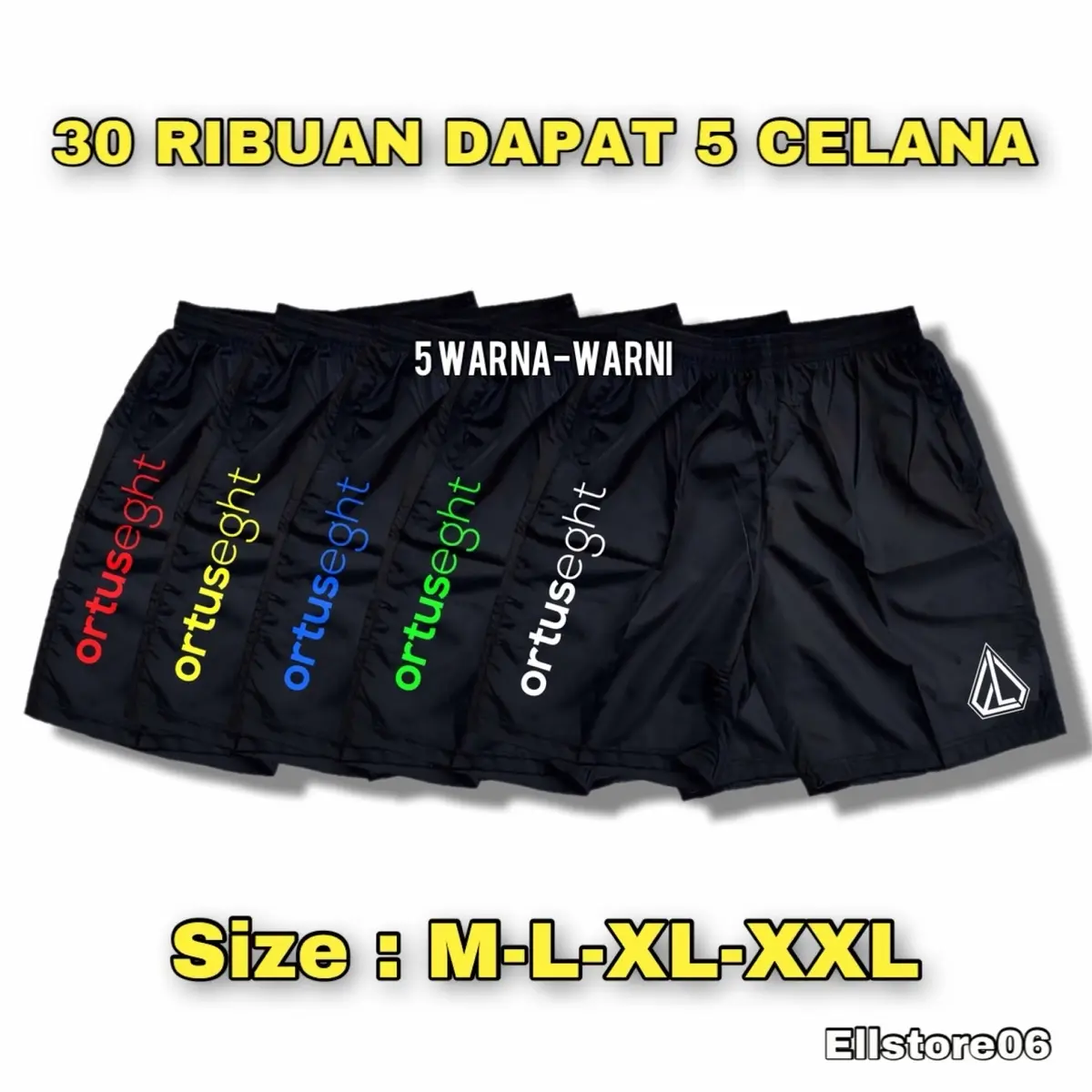 BELI LOKAL !!! 30 Ribuan Dapat 5 Celana Pendek Olahraga Sport Pria Wanita Kolor