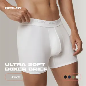 BOLSY Ultra Soft Modal Boxer Brief Men 1 PCS | Celana Dalem Premium Underwear Pria Lembut Seperti Kulit