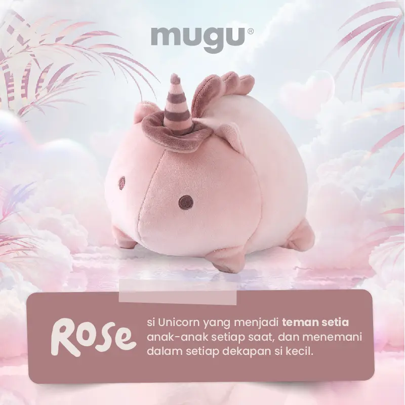 Mooimom x mugu Mainan Bayi Boneka Karakter | Mugu Stuffed Doll 3
