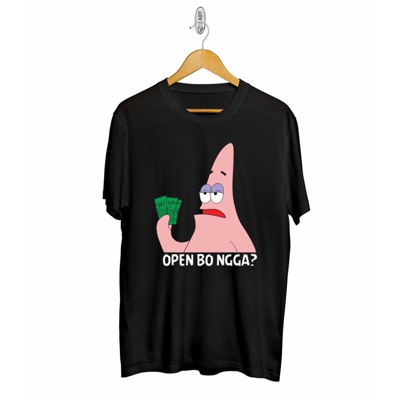 T-SHIRT KAOS PATRICK OPEN BO NGGA ? / BAJU KAOS DISTRO PRIA WANITA CO…