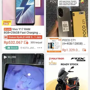 POCO C71 (4+4GB/128GB) Performa Cadas | Layar Cadas 6.88" 120Hz | Baterai Cadas 5200mAh | Expansi RAM hingga 8GB dan storage 128GB | 15W Pengisian daya Cadas [Official Store]