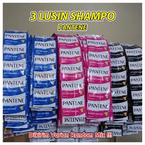 3 Lusin Sampo Renteng Kemasan 10ml anti ketombe dan rambut kering Shampo Perawatan Haircare