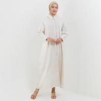 Gambar MFMW Waheeda Dress Gamis Cream - L dari MFMW Shop Kota Bandung 1 Tokopedia