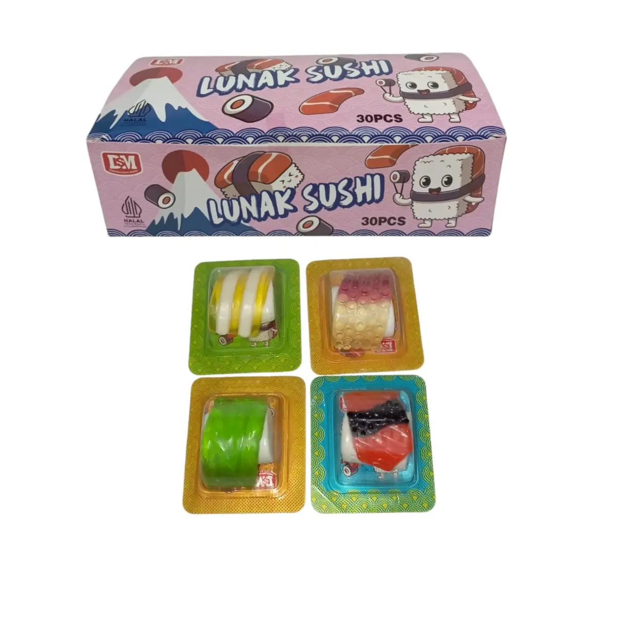 DSM LUNAK SUSHI BOXPINK ISI 30