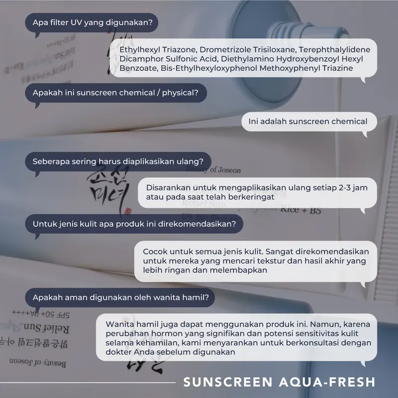 Beauty of Joseon Sunscreen Aqua-fresh : Rice + B5 50ml 3