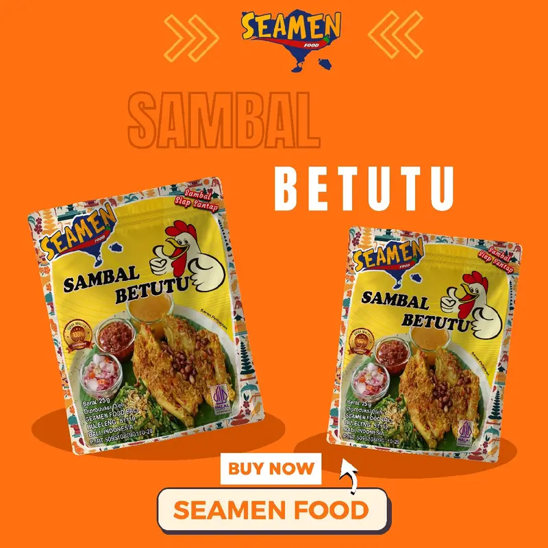 SAMBAL BETUTU ISI 5 SASET. MASA SIMPAN 1 TAHUN 0