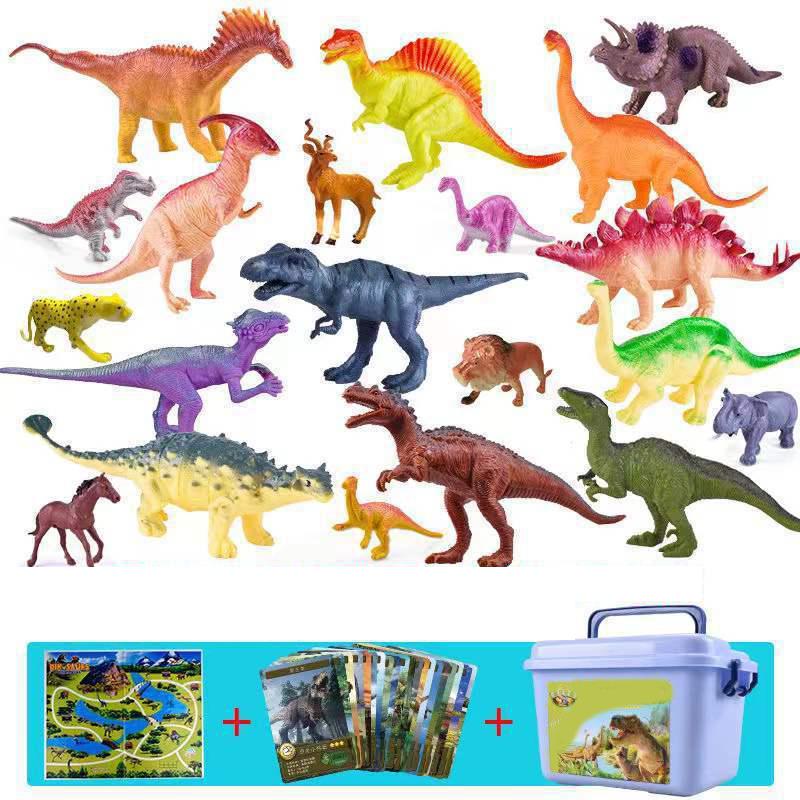 Product Introduction of [COD]Paket Dunia Dinosaurus Tyrannosaurus Rex Besar Dunia Dinosaurus Mainan Anak Laki-laki dan Perempuan Model Plastik Simulasi Toy 15