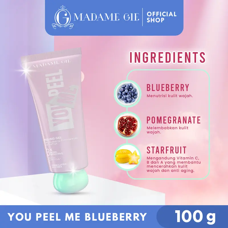 【BUNDLE 3 PCS】Madame Gie Madame You Peel Me - Peeling Gel Extract Lemon Mencerahkan 6