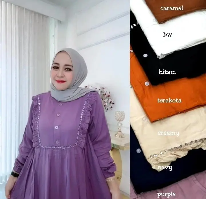 Gamis Rayon Twill Baju Wanita