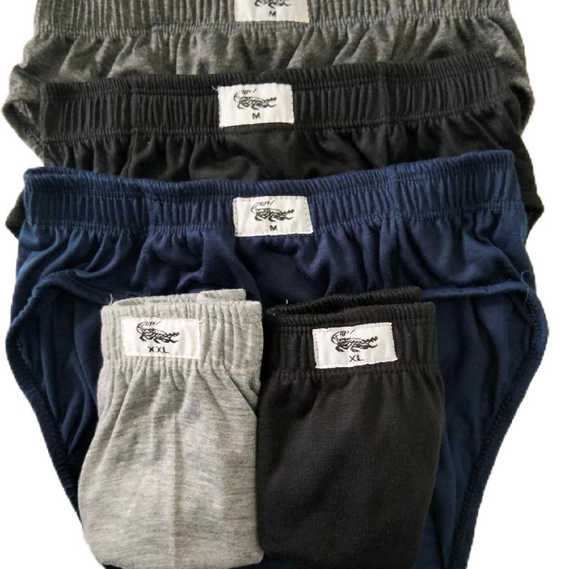 COD 6 pcs celana dalam pria crocodile/buaya /dalaman pria bahan 100% katun remaja dan dewasa Cowok Hitam Nyaman Lembut kolor pria 2