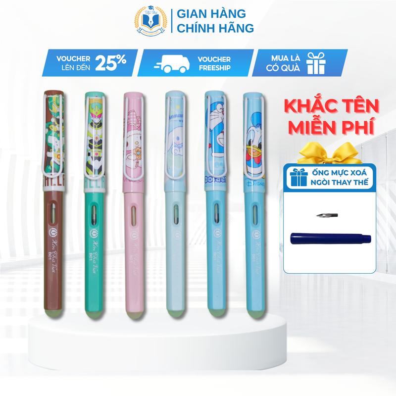 Bút mực xóa Hồn Chữ Việt B01 ngòi kim tinh êm trơn bút luyện chữ đẹp bút máy bút viết chữ đẹp